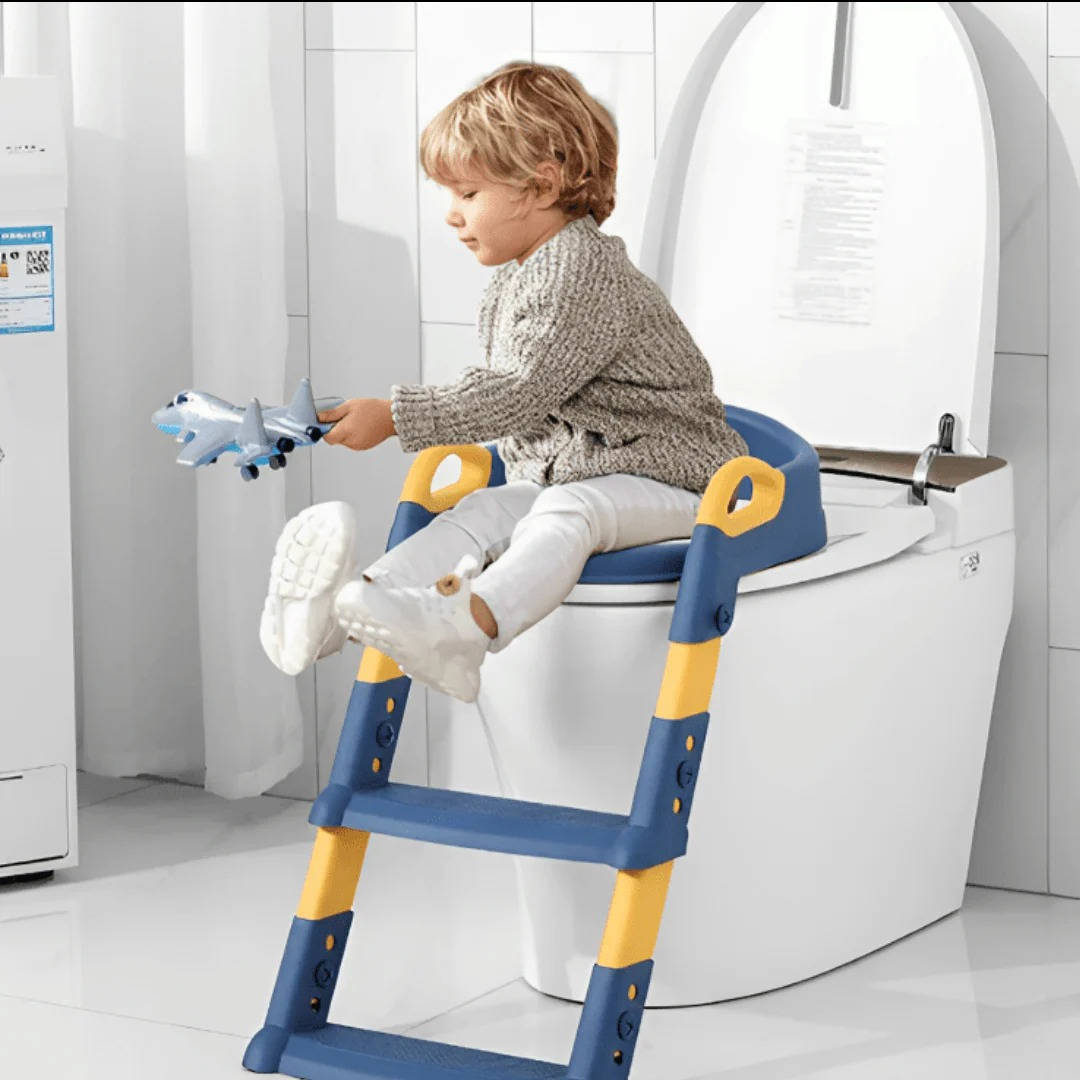 Toddler Potty Training Seat with Step Stool and Adjustable Height