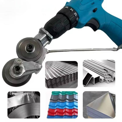 Electric Drill Metal Cutter Attachment, Sheet Metal Nibbler Cutter for Steel Aluminum and Iron