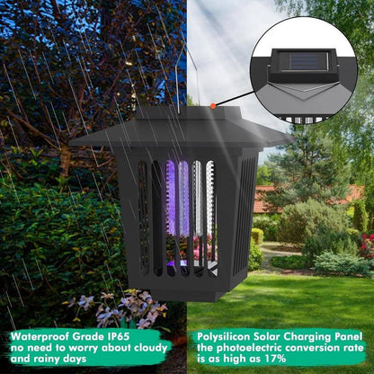 Solar Mosquito Zapper 2 In 1, Outdoor Bug Killer and Garden Yard Light