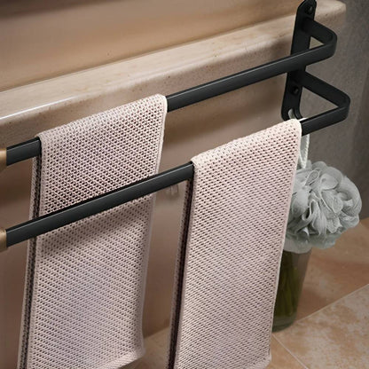 Wall-Mounted Towel Rack with Moisture-Resistant Aluminum