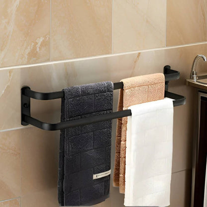 Wall-Mounted Towel Rack with Moisture-Resistant Aluminum