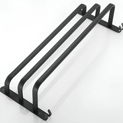 Wall-Mounted Towel Rack with Moisture-Resistant Aluminum