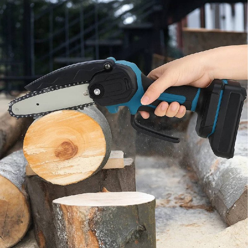 Cordless Electric Chainsaw with 1000W Motor and 21V Rechargeable Battery