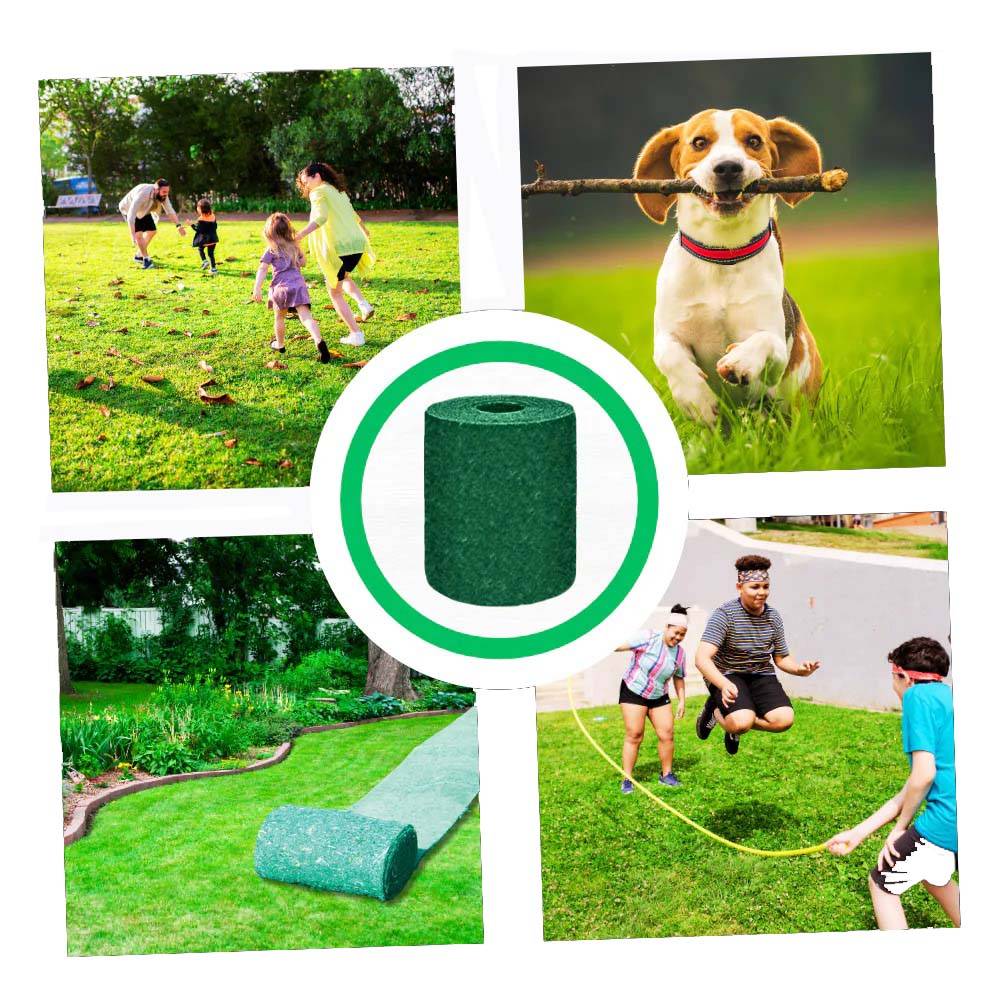 Biodegradable Grass Seed Mat with Pre-Embedded Fertilizer and Erosion Control