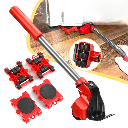 Furniture Lifter with 360-Degree Rolling Pads and Non-Marking Wheels